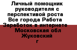 Личный помощник руководителя с перспективой роста - Все города Работа » Заработок в интернете   . Московская обл.,Жуковский г.